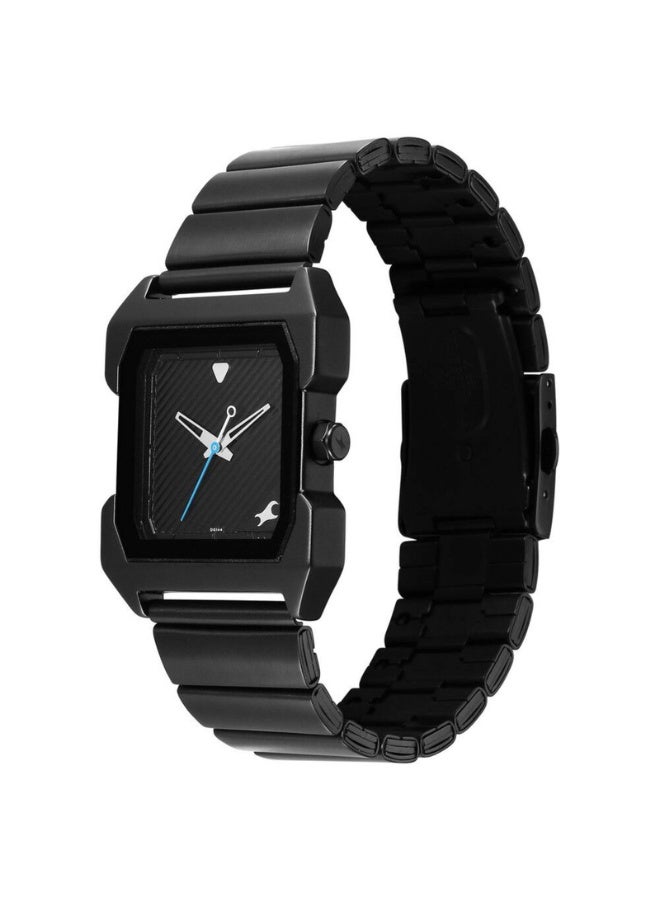 fastrack Men’s Black Stainless Steel Watch 1474NM02 – Sleek Black Dial, Modern Everyday Analog - Image 3