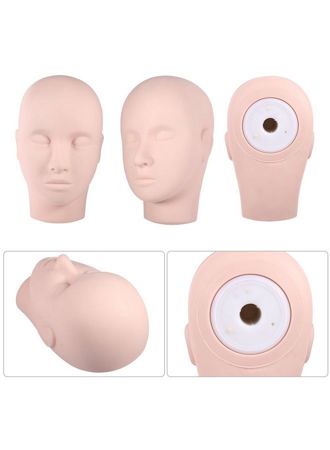 Ymiko Facial Injection Mannequin1Pc Upgraded Make Up Eyelash Eye Lashes Extensions Practice Mannequin Training Head Model - Image 4