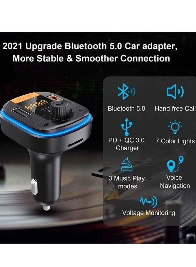 Bastec "Experience Seamless Connectivity on the Go with the BC1806 Car Charger featuring FM Transmitter and Bluetooth Integration" - Image 2