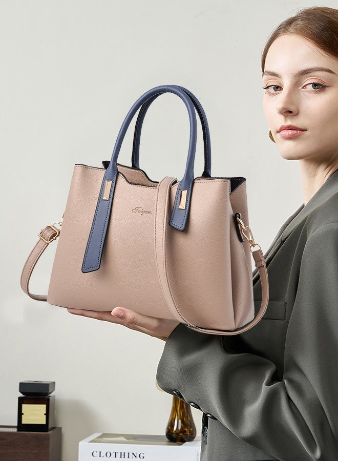 DUNISO حقائب يد نسائية أنيقة ذات سعة كبيرة من الجلد الصناعي حقيبة كتف للسيدات حقيبة كروس بتصميم أنيق مع حزام قابل للفصل للسيدات - Image 5