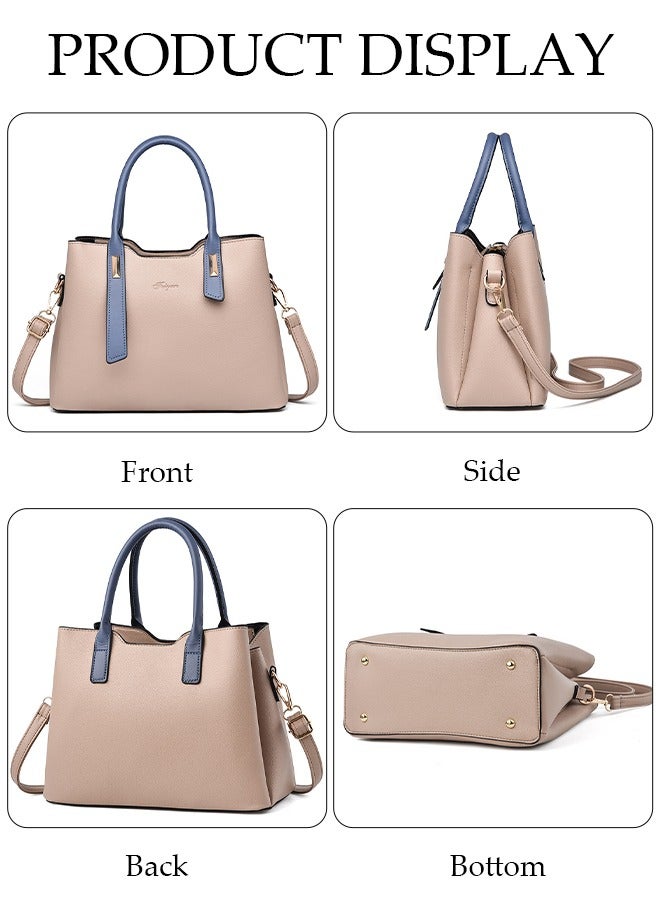 حقائب يد نسائية أنيقة ذات سعة كبيرة من الجلد الصناعي حقيبة كتف للسيدات حقيبة كروس بتصميم أنيق مع حزام قابل للفصل للسيدات