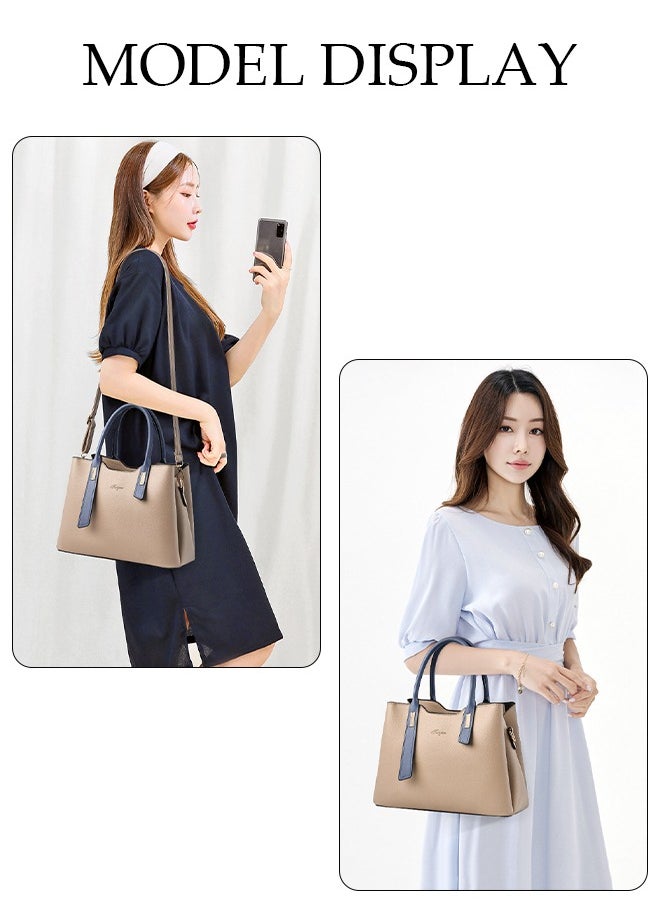 DUNISO Women's Elegant Tote Bag Handbags with Large Capacity Faux Leather Shoulder Bag Ladies Fashion Designer Satchel Crossbody Bag with Detachable Strap for Ladies  - Image 2
