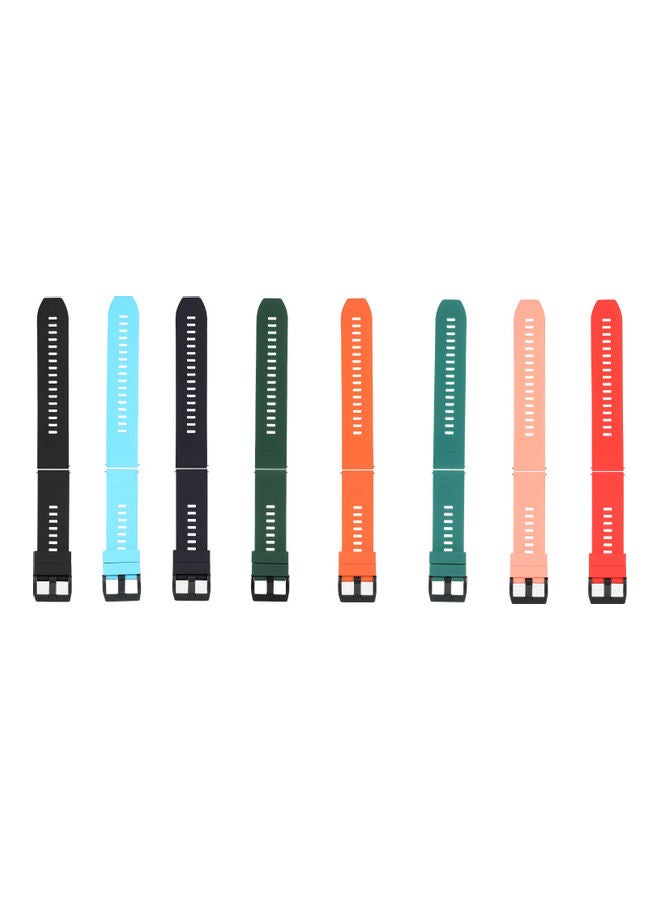 NIBEMINENT 8-Piece Replacement Band For Smart Watch 22mm Multicolour