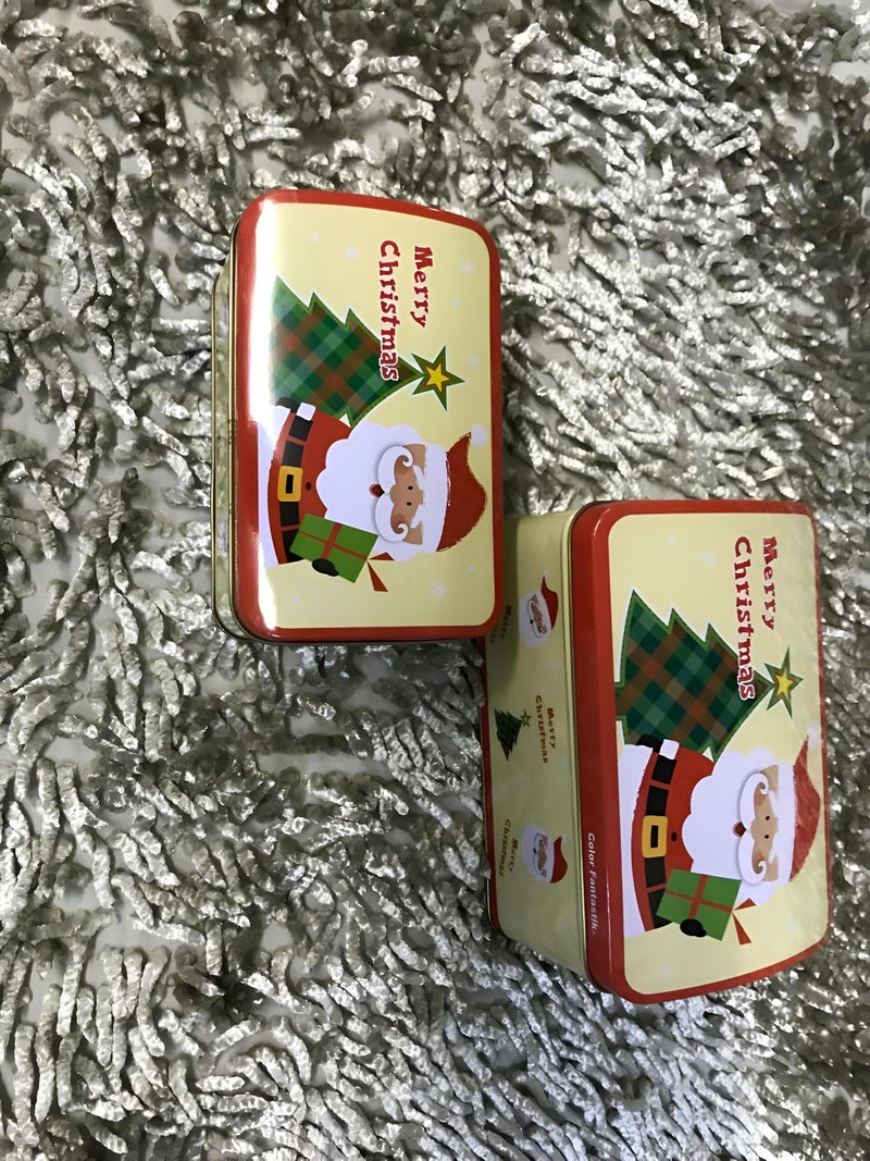 Festive Storage Box - Decorative Metal Tin Featuring Christmas Designs, Perfect for Holiday Gifts, Keepsakes, and Cheerful Home Decor, Premium Two-Piece Collection for Seasonal Joy - Image 2