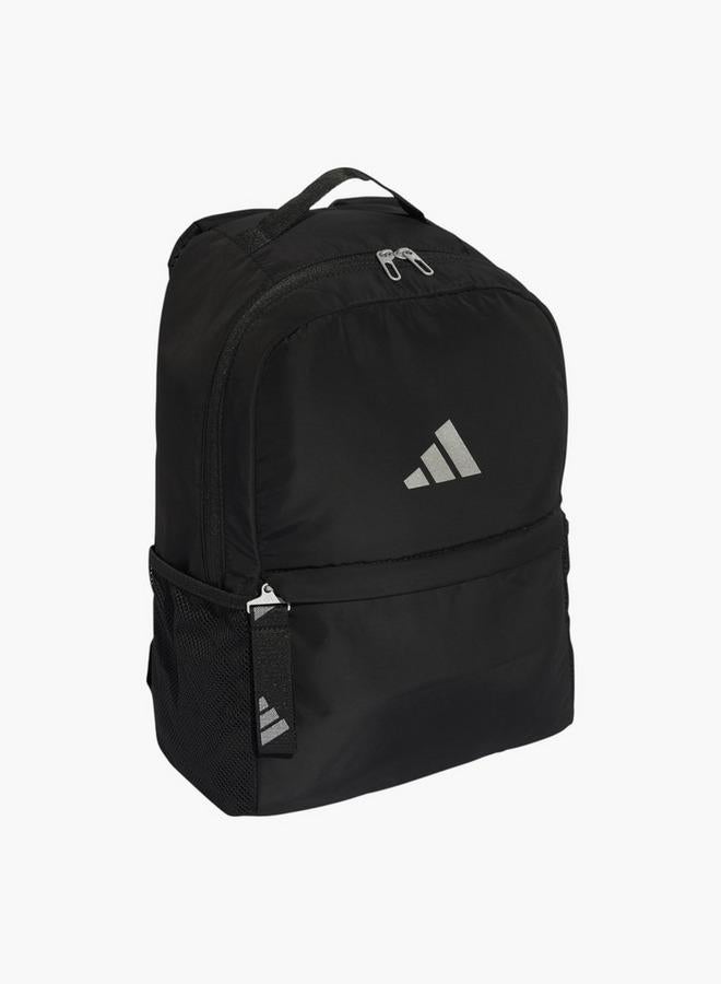 Adidas Logo Print School Backpack With Adjustable Shoulder Straps And Zip Closure - Image 2
