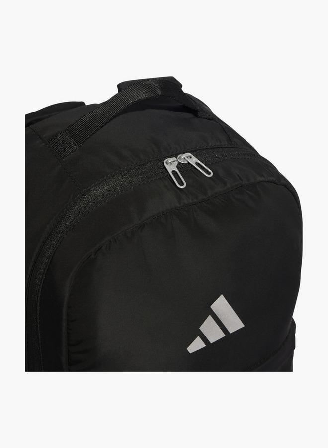 Adidas Logo Print School Backpack With Adjustable Shoulder Straps And Zip Closure - Image 4