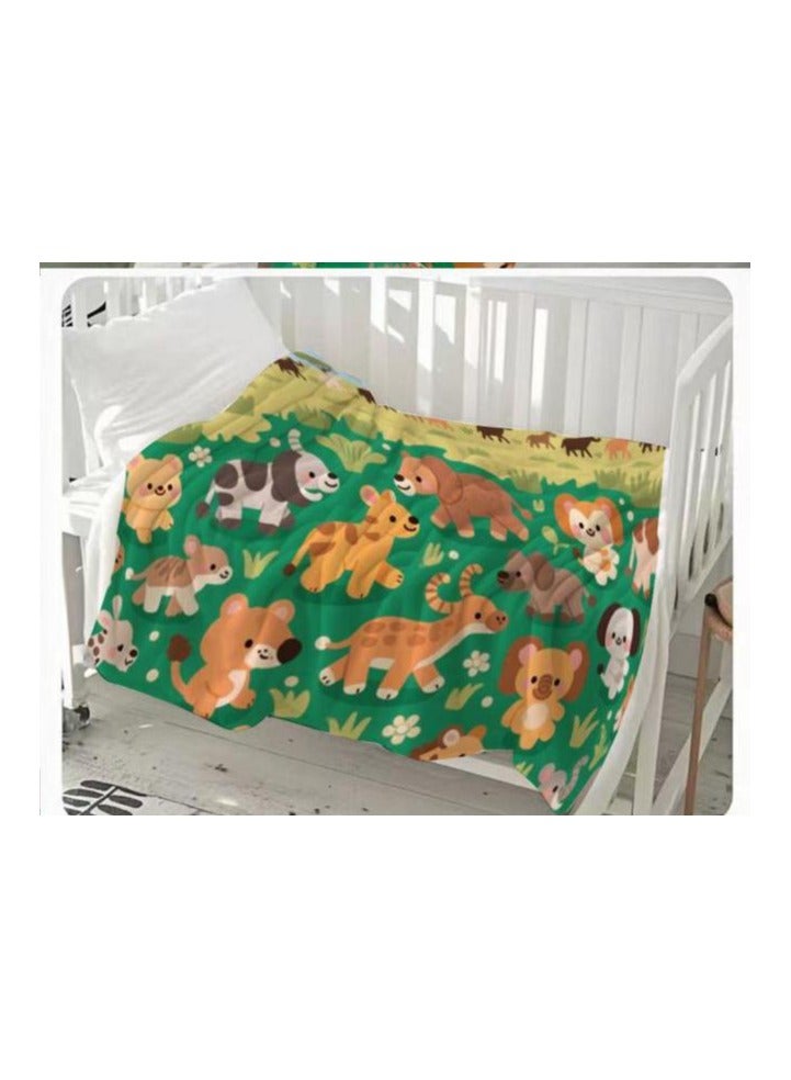 general Children's or student cartoon flannel thin blanket (warm and comfortable, suitable for sleep, games) 100cm*150cm - 695 - Image 3