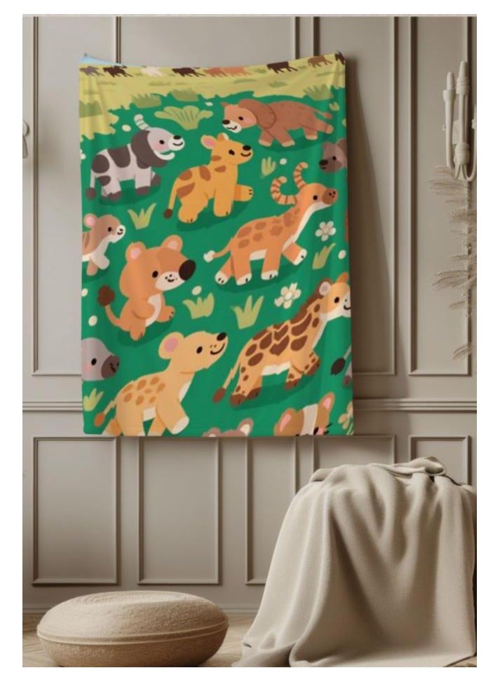 general Children's or student cartoon flannel thin blanket (warm and comfortable, suitable for sleep, games) 100cm*150cm - 695 - Image 4