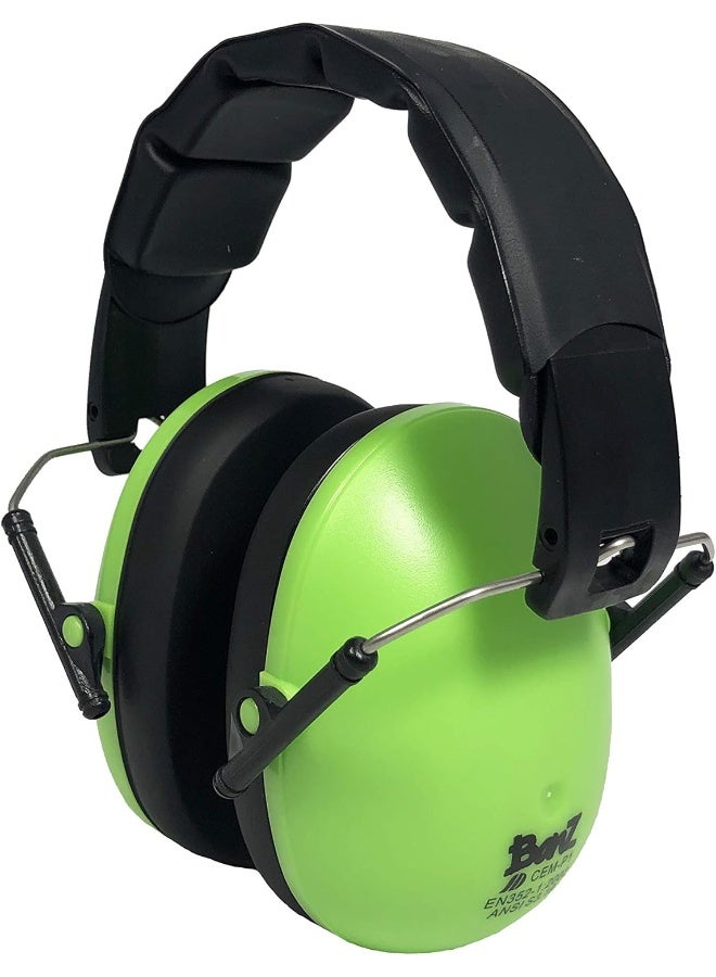 Banz Banz Kids Hearing Protection Earmuffs Lime  - Image 1