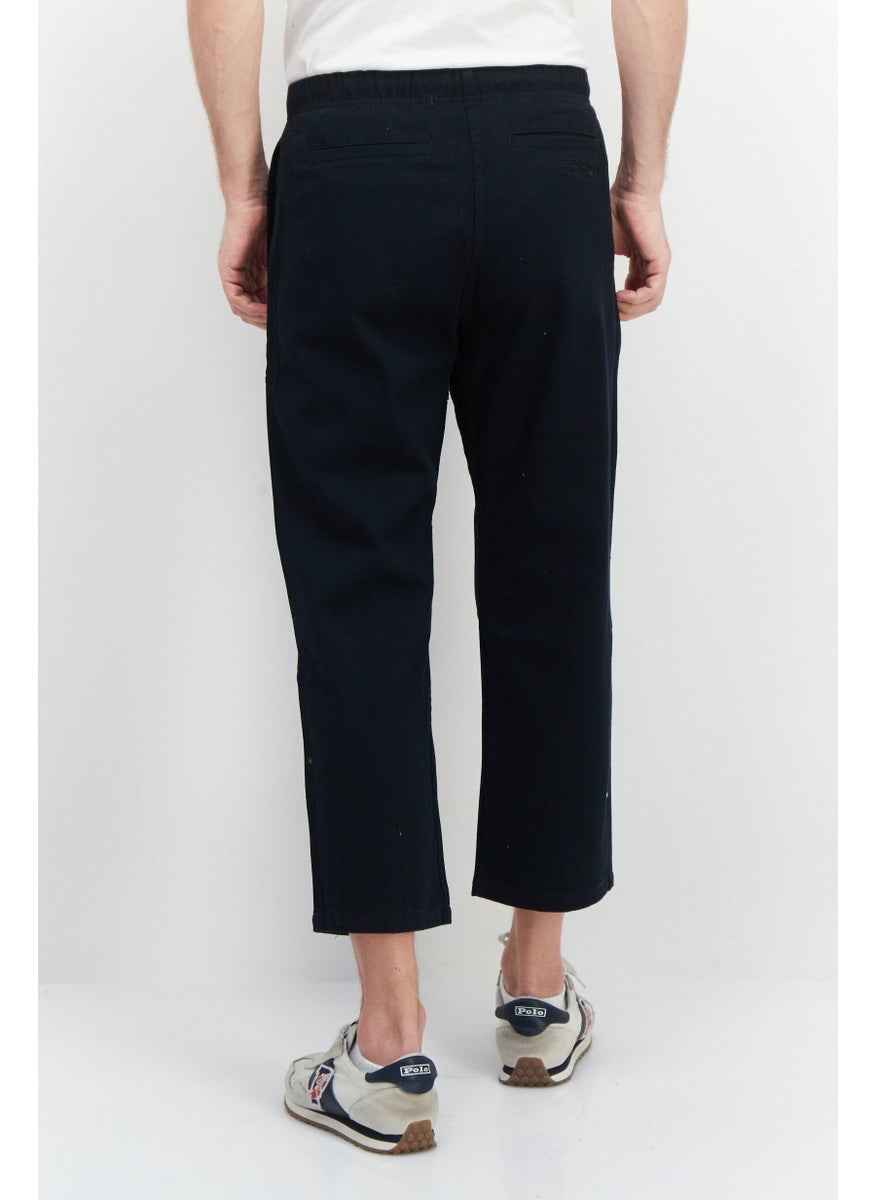 Esprit x Rest and Recreation Men Regular Fit Drawstring Chino Pants, Dark Navy  - Image 2