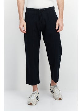 Esprit x Rest and Recreation Men Regular Fit Drawstring Chino Pants, Dark Navy  - Image 1