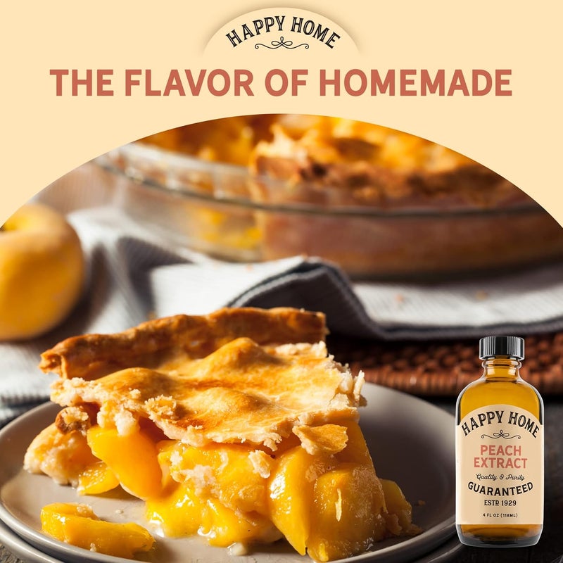 Happy Home Premium Natural Peach Extract - Certified Kosher, 4 oz - Image 3
