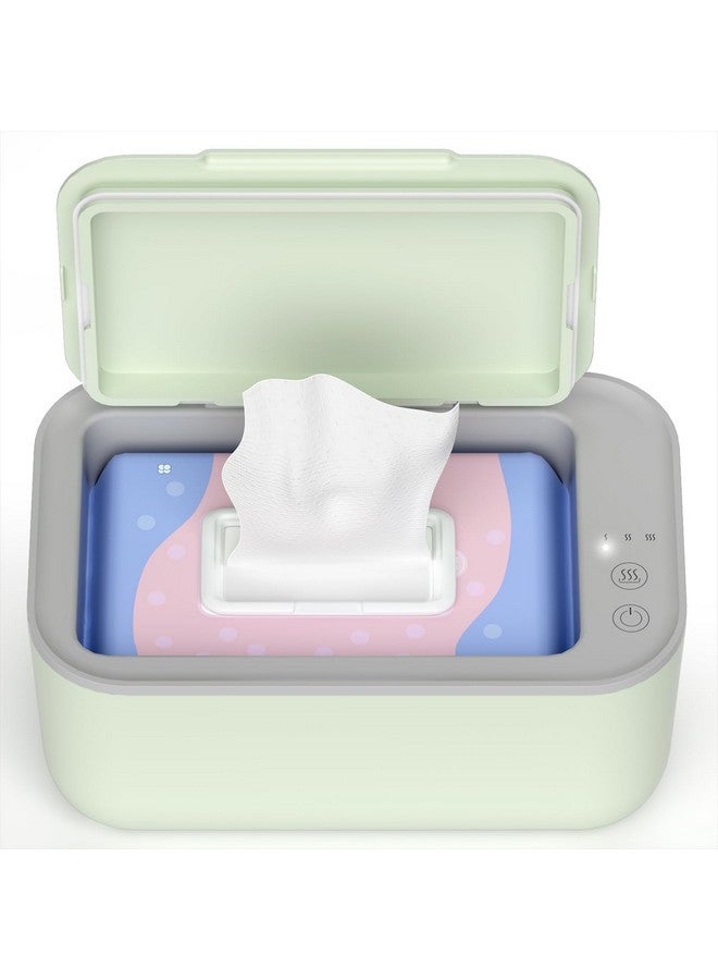 Awesmom Baby Wipe Warmer, 3-Level Temperature Control, Quiet and Even Heating, Large Capacity for Diaper Changes - Green - Image 1