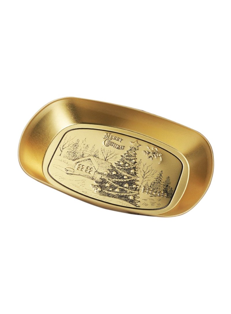 هانغهايجيا منتجات التخييم في الهواء الطلق من الصفيح الذهبي، أدوات مائدة التخييم والمطبخ المنزلي صينية تخزين الخضروات والفواكه المجففة - Image 1