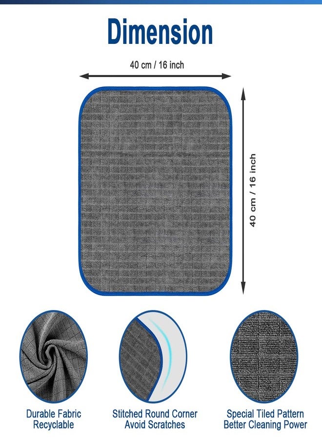 Airlab Microfiber Towels for Cars Wash Drying Auto Detailing, Highly Absorbent, Lint-Free, Streak-Free, All-Purpose Cleaning Cloths for Household, 16" x 16", Pack of 8, Grey - Image 5