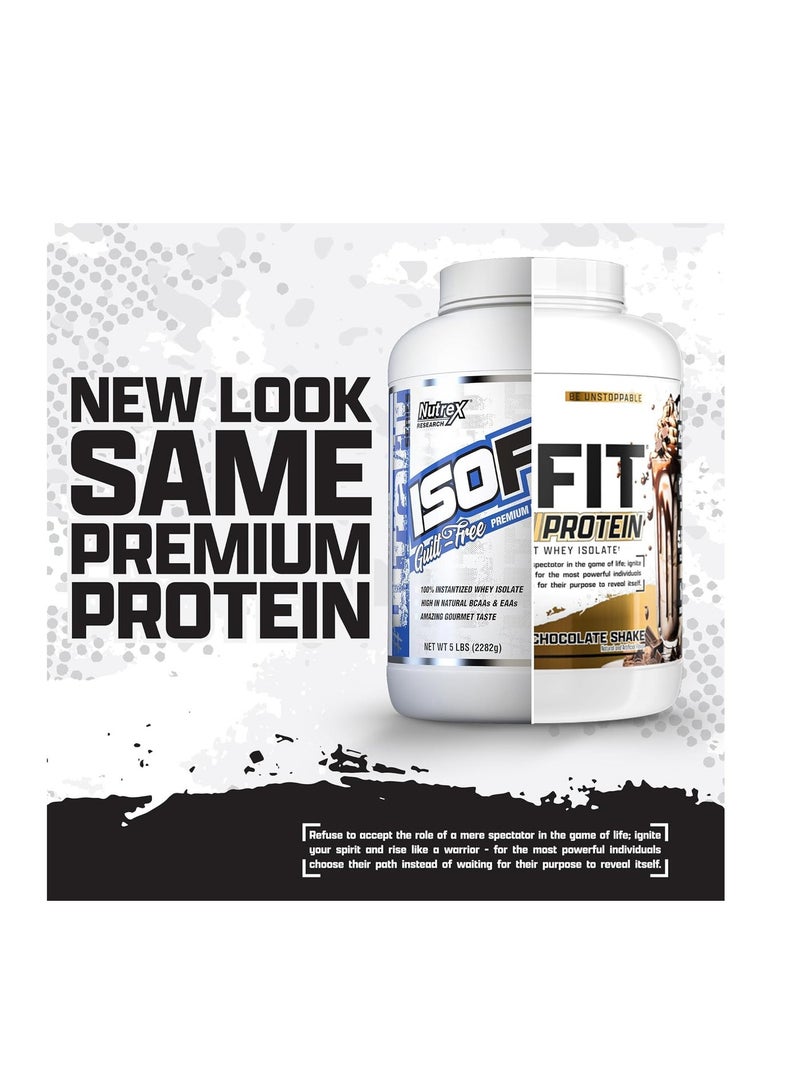 Nutrex Research مسحوق بروتين واي إيزو فيت 100% معزول بنكهة شيكولاتة 70 حصة 5 أرطال 2317 جرام - Image 2