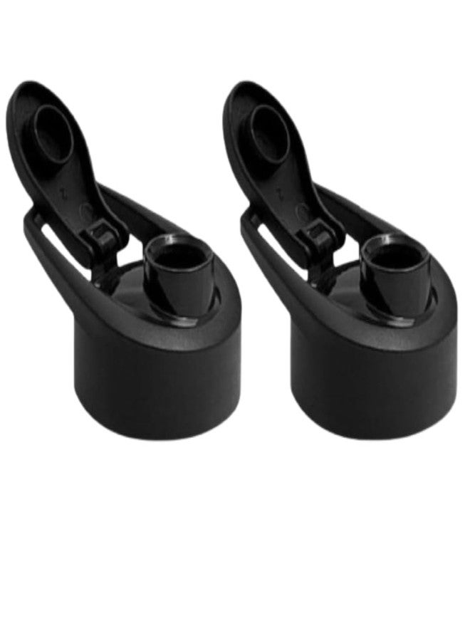 Blazetron(Pack of 2) 46mm Bottle Cap Flip Top, Leak Resistant Sipper Lid, Reusable and Travel Friendly Accessory (CAP-25-15) - Image 1