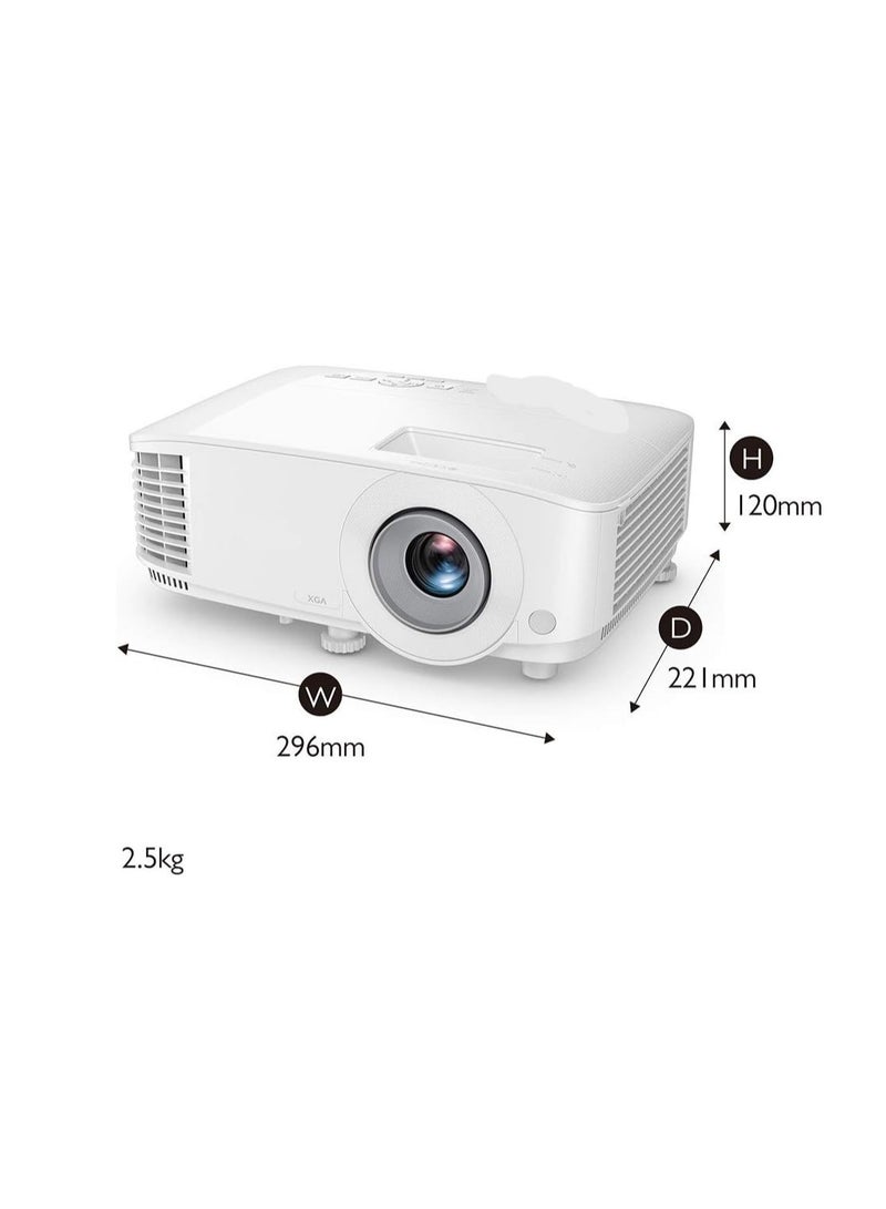 Projector with Digital Light Processing (DLP) technology, 4000 lumens, 20000:1 contrast ratio, dual HDMI ports, high contrast 20000:1, VGA, automatic keystone correction, Smart Eco technology. - Image 5