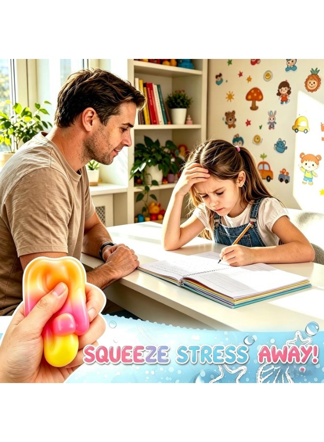 جيو آيس كريم squishy، لعبة حسية ناعمة، كرة تخفيف التوتر ببطء، لعبة مضادة للتوتر، squishies للأطفال والكبار، مناسبة للتوحد، هدايا لتخفيف التوتر - Image 3