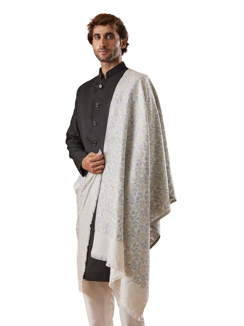 Pashmoda Men Gulnari Kaani Stole (Size 71x203 cm) - Image 1