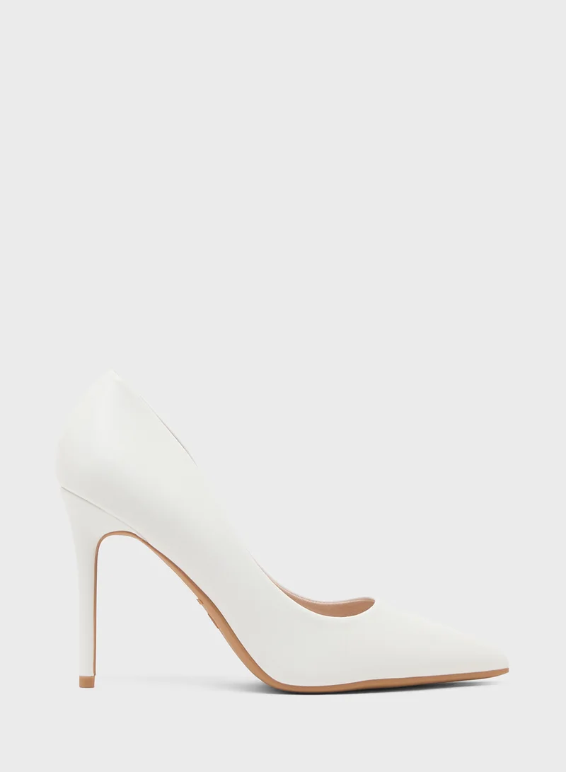 Truffle Bone Heeled Pumps