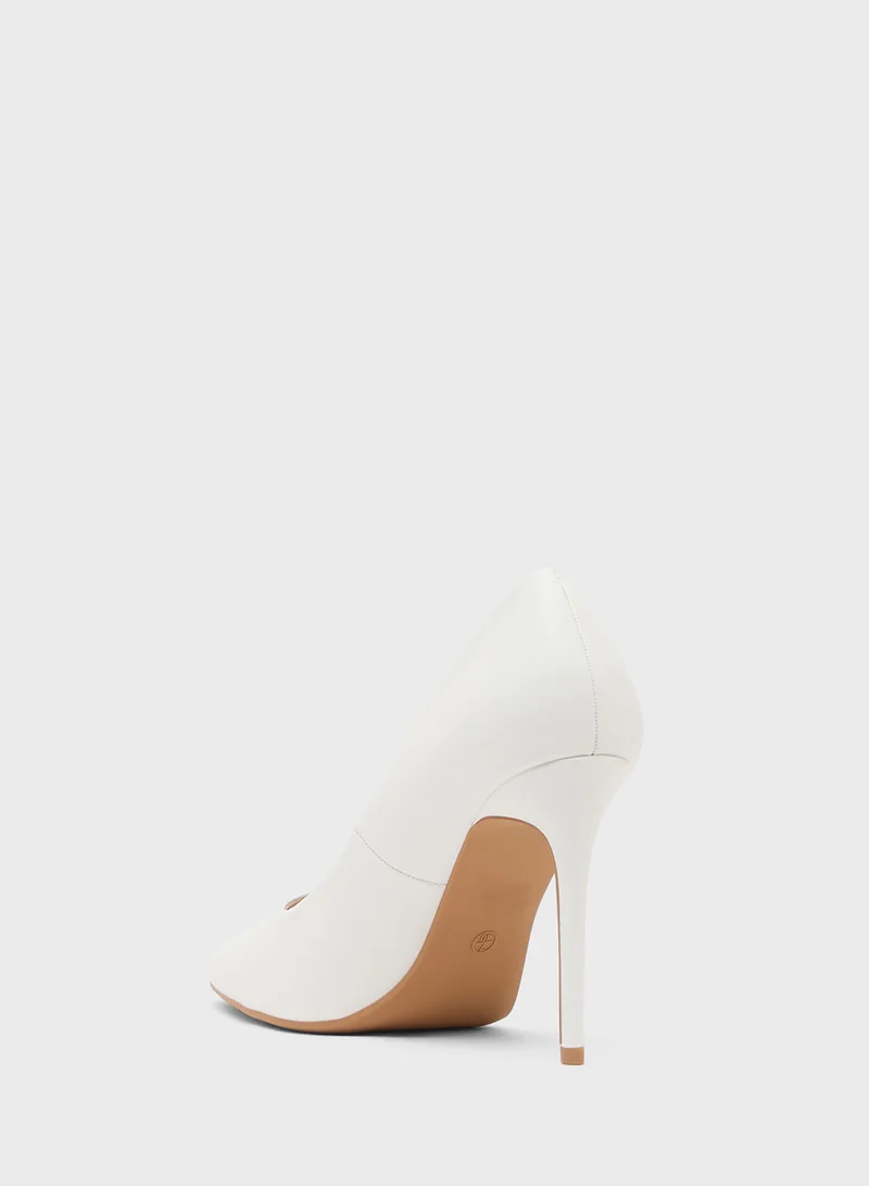 Truffle Bone Heeled Pumps