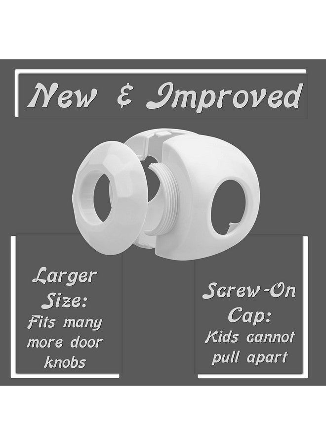 Driddle Door Knob Safety Cover for Kids - 5 Pack - Baby Proof Door Knob Covers - Door Locks for Kids Safety Child Proof - White - Image 4