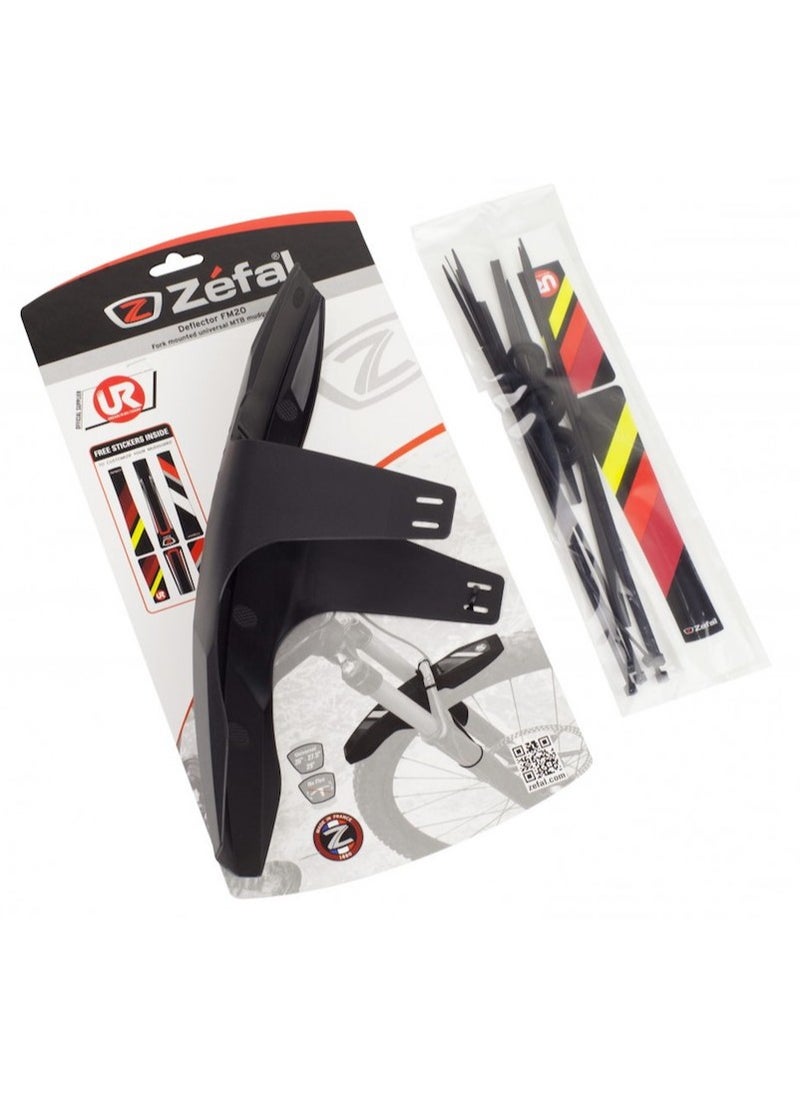 ZEFAL DEFLECTOR FM20 , MTB front fender , can be customized with the 3 available stickers ,  made in France  - Image 4