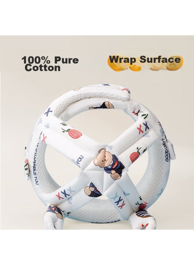 Lovebox Aibaoshi Baby Anti-fall Hat, Anti-fall Pad, Baby Walking Head Protection Pillow, Mesh Breathable, Toddler Walking Aid, Weier Qishi S337 - Image 2