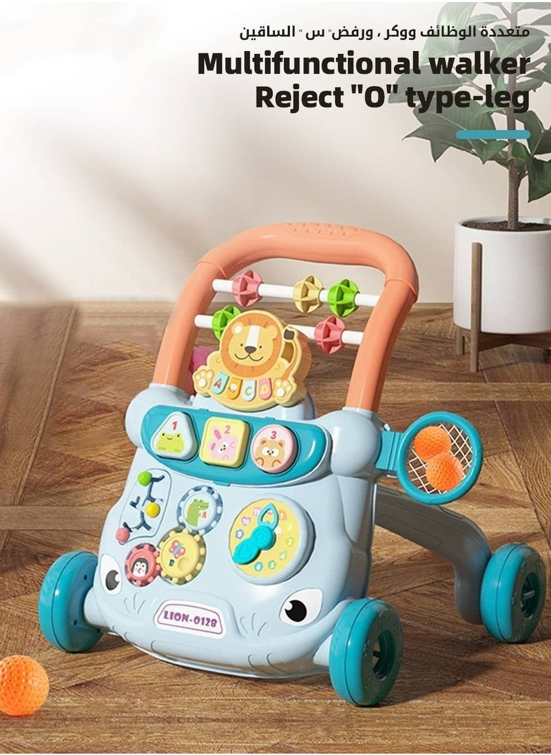 MIXDE 2-in-1 Baby Sit-to-Stand Push Walker & Early Educational Child Activity Center, with Removable Interactive Play & Learning Panel for 6-36 Month Infant Toddlers  - Image 2