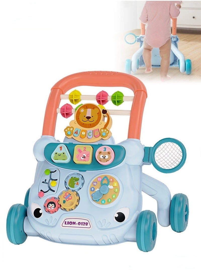 MIXDE 2-in-1 Baby Sit-to-Stand Push Walker & Early Educational Child Activity Center, with Removable Interactive Play & Learning Panel for 6-36 Month Infant Toddlers  - Image 1