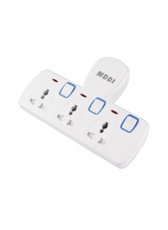 MODI Multi Plug Power Extension Adapter 3 Way Universal Wall Uk 3 Pin Socket For Home Office And Kitchen  - Image 2