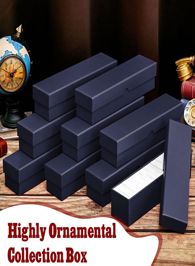 تيلينغ صندوق تخزين العملات المعدنية من تيلينج، 4 قطع، حوامل قابلة للطي 2x2 بوصة، لوازم جمع العملات المعدنية، حوامل لجمع السنتات، مصنوع من الورق المقوى (أزرق) - Image 4