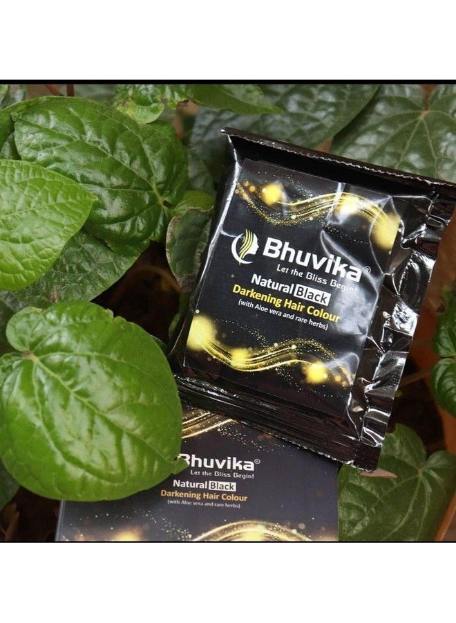 Bhuvika Herbal Hair Color ; Natural Black ; Dual Pack ; Pack Of 2(Two Boxes) - Image 4