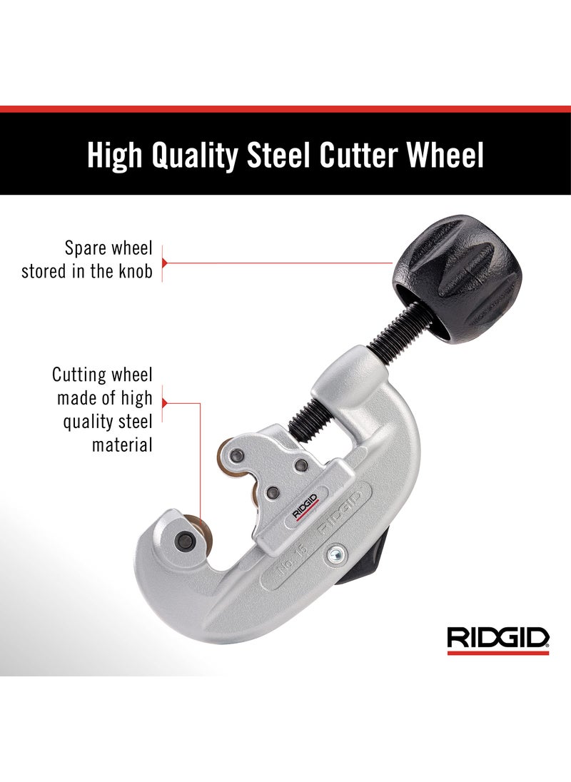 RIDGID Ridgid 32920 model 15 Screw Feed Tubing Cutter, 3/16" To 1-1/8" Tube Cutter  - Image 5