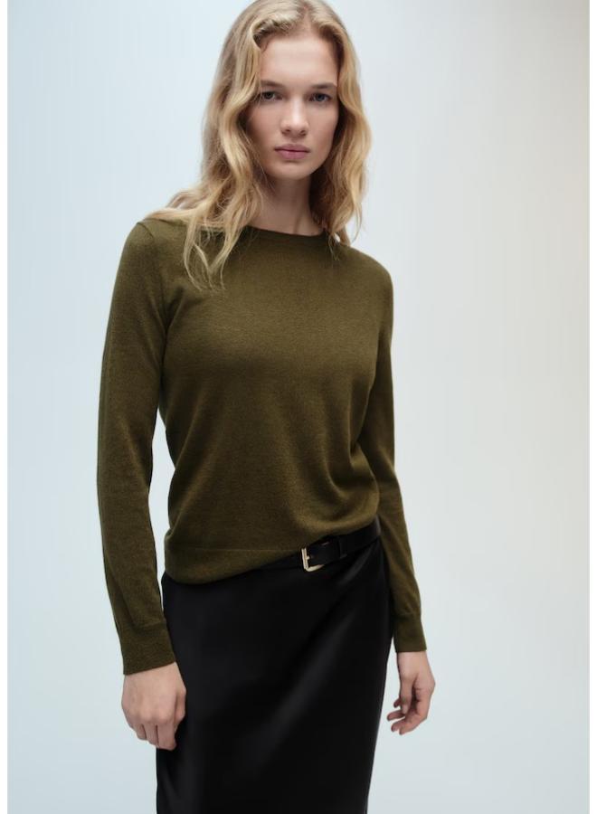 MANGO Essential Crew Neck Sweater  - Image 1