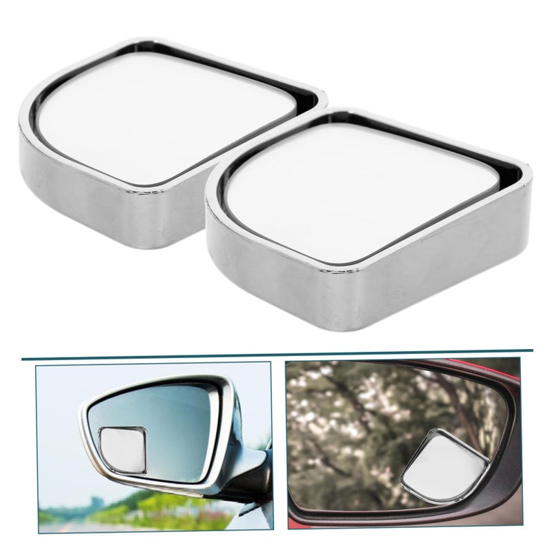 2Pcs Convex Blind Spot Mirrors 4 Inch Frameless Wide Angle For Car SUV Safety - Image 4