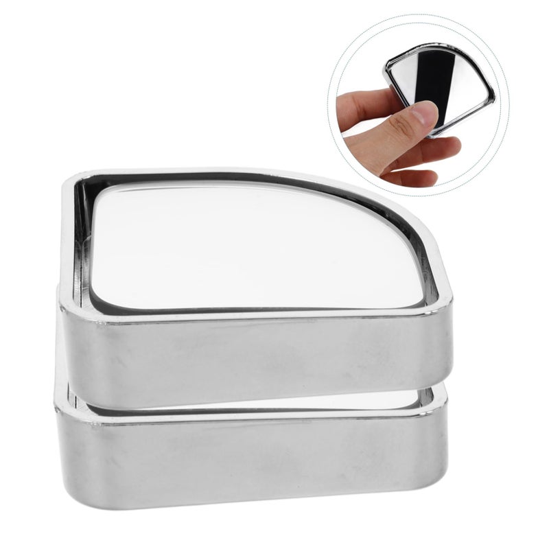 2Pcs Convex Blind Spot Mirrors 4 Inch Frameless Wide Angle For Car SUV Safety - Image 3