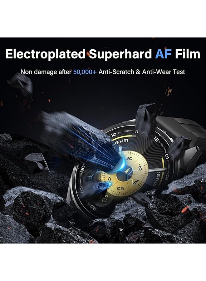 4 Pcs Tempered Glass Screen Protector for Huawei Watch GT 6 46 mm, Waterproof Tempered Glass Film, 9H Screen Protector HD Anti-Scratch Screen Protector, Shatterproof, Bubble-Free Screen - Image 3