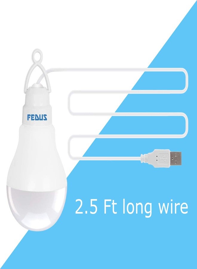 FEDUS Pack of 3 USB Bulb for Power Bank, USB led Light for Power Bank, USB Light for Mobile Lamp,LED USB Bulb Mini LED Night Light led Portable Light - Image 3