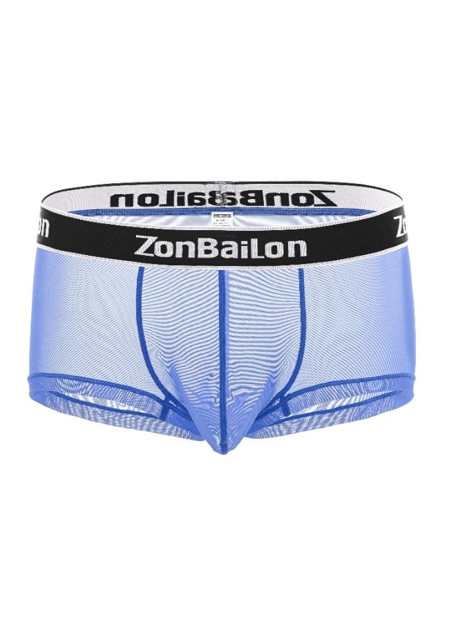 ZONBAILON Men's Ultra Thin See-Through Mesh Boxer Briefs, ZonBaiLon Breathable Nylon Spandex Underwear, Sizes M-3XL, Multi Colors Available - Image 1