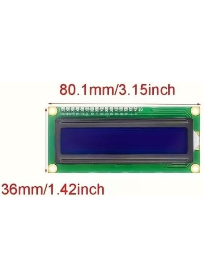 وحدة عرض LCD I2C 1602 من فيرست مون 16x2 مع إضاءة خلفية زرقاء | متوافقة مع Arduino و Raspberry Pi و STM32 | واجهة I2C | لمشاريع IoT و DIY - Image 4