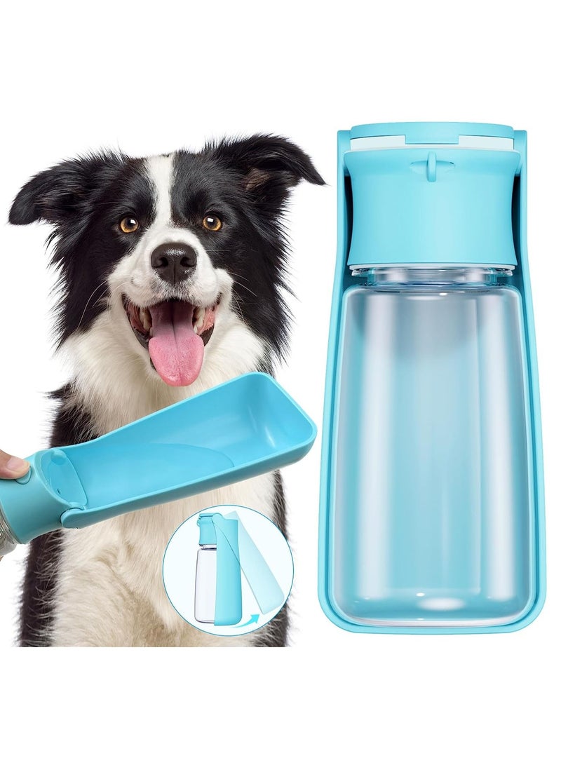 general Portable Dog Water Bottle Dispenser [Leak Proof & Foldable] Dog Travel Water Bottle Bowl Accessories for Puppy Small Medium Large Dogs Pet Water Bottles for Dogs Walking Outdoor Hiking Travel 19OZ  - Image 1