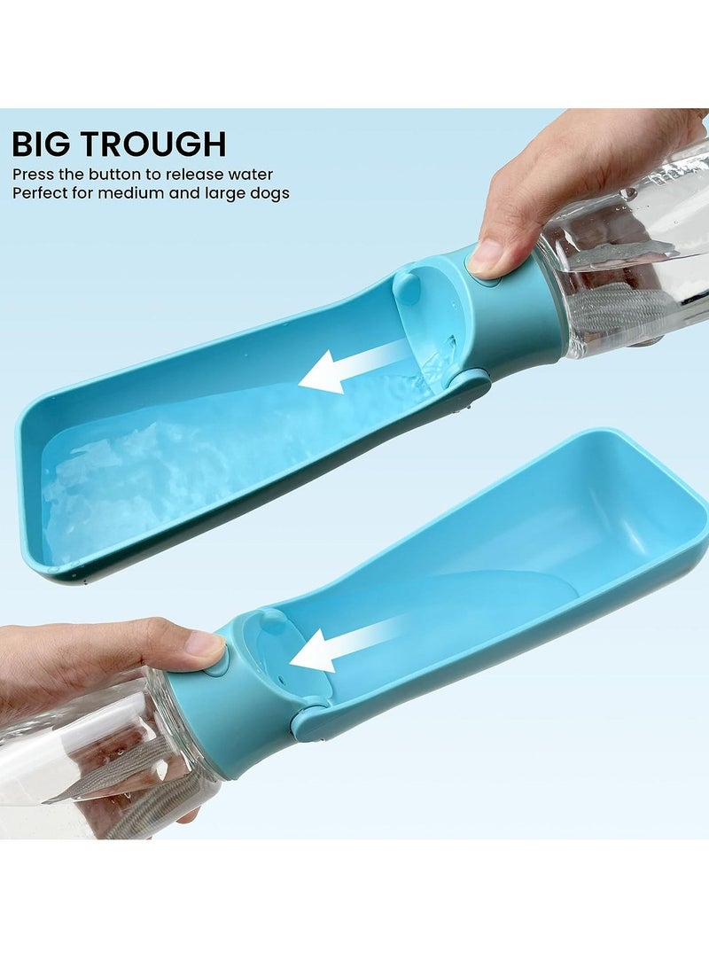 general Portable Dog Water Bottle Dispenser [Leak Proof & Foldable] Dog Travel Water Bottle Bowl Accessories for Puppy Small Medium Large Dogs Pet Water Bottles for Dogs Walking Outdoor Hiking Travel 19OZ  - Image 4