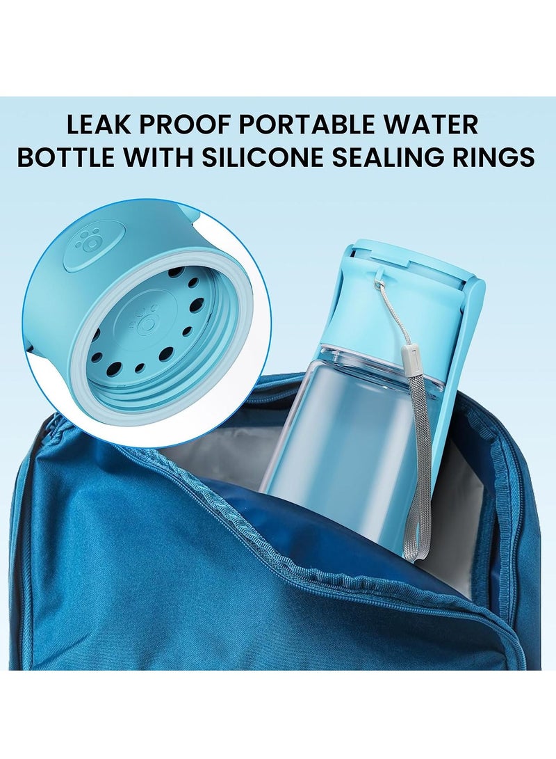 general Portable Dog Water Bottle Dispenser [Leak Proof & Foldable] Dog Travel Water Bottle Bowl Accessories for Puppy Small Medium Large Dogs Pet Water Bottles for Dogs Walking Outdoor Hiking Travel 19OZ  - Image 3