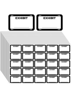 Tinlade 1000 Pcs Plaintiff Exhibit Stickers 1.65 X 1'' Legal Exhibit Labels Exhibit Tabs Name Tags Stickers Blank File Folder Labels For Divider Office Legal Document File Classification(White)  - Image 1