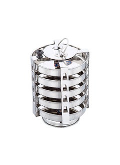 Expresso Expresoo Stainless Steel Thatte Idly/Dhokla Maker Stand – Includes 5 Plates Perfect for Home & Kitchen Use, Silver 