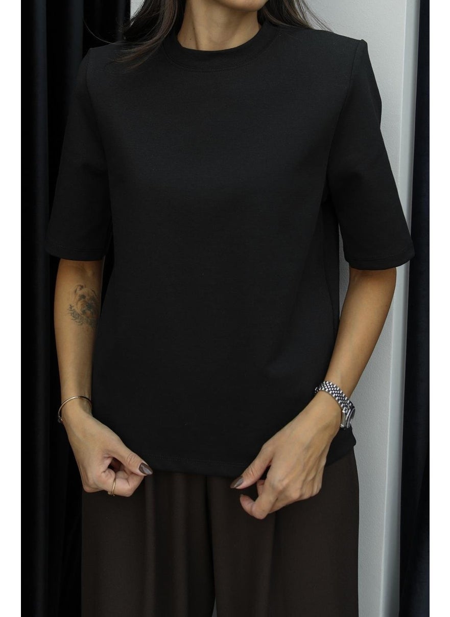 Havoş Black Rosa Padded T-Shirt  - Image 2