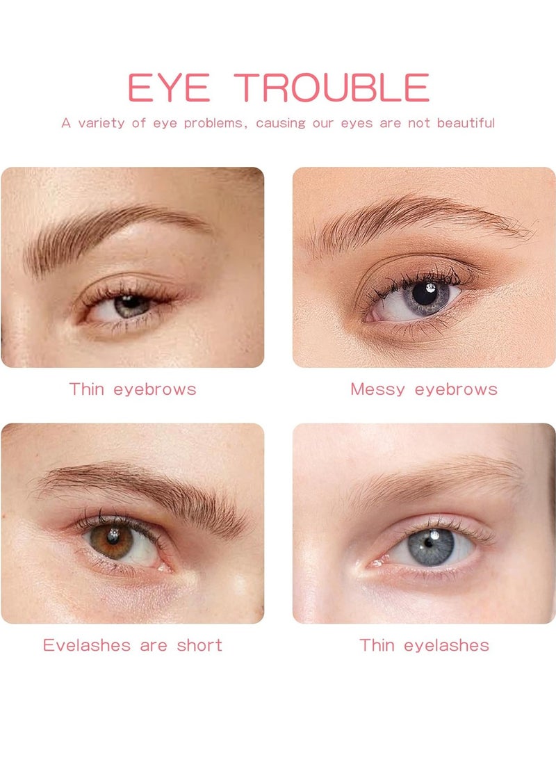 Kiss Beauty - Clear Eyebrow and Lash Styling 3D Gel Waterproof Long Lasting 16 hours Natural Finish Gel Feathery Fluffy and Brow Freeze Eyebrow Styling Wax Transparent Eyebrow and Lash Setting Gel - Image 1