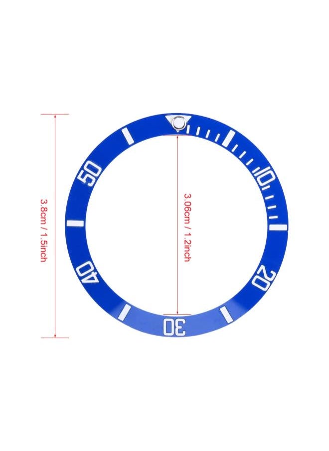 Watch Insert Loop, 4 Colors New Ceramic Watch Wristwatch Bezel Insert Loop Replacement Parts New Lightweight Watch Wristwatch Bezel Insert Loop(02)